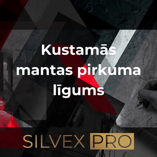 Kustamas mantas pirkuma līguma paraugs (komplekts)
