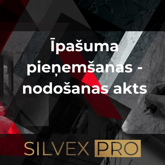Nekustamā īpašuma pieņemšanas - nodošanas akta paraugs